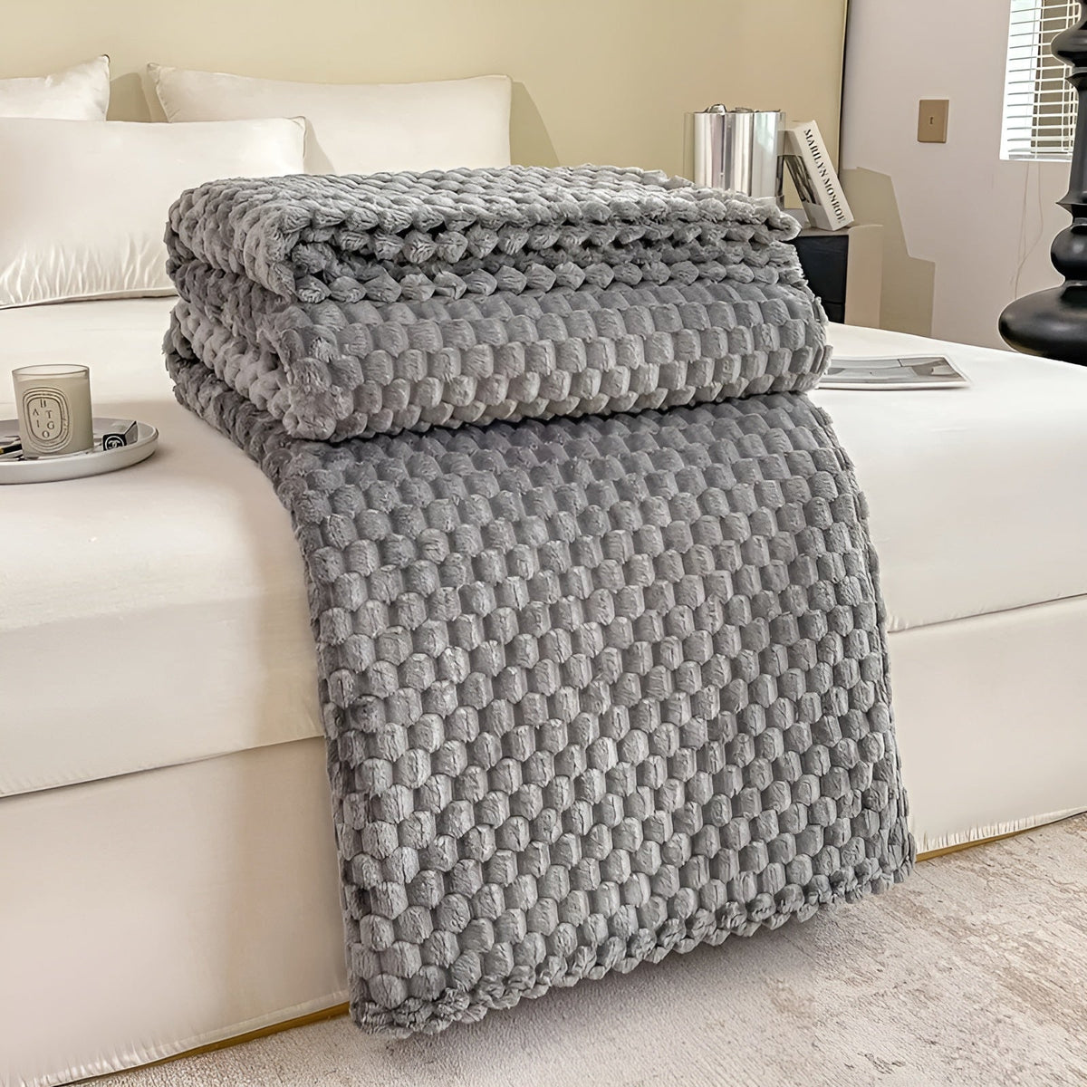 Super Soft and Warm Blanket for Couch and Bed – Gray