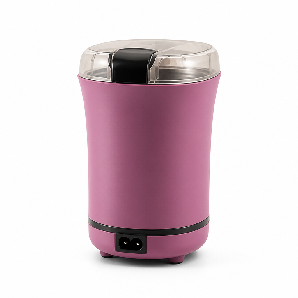 Effortless Stainless Steel Coffee & Spice Grinder with 100g Capacity – Purple