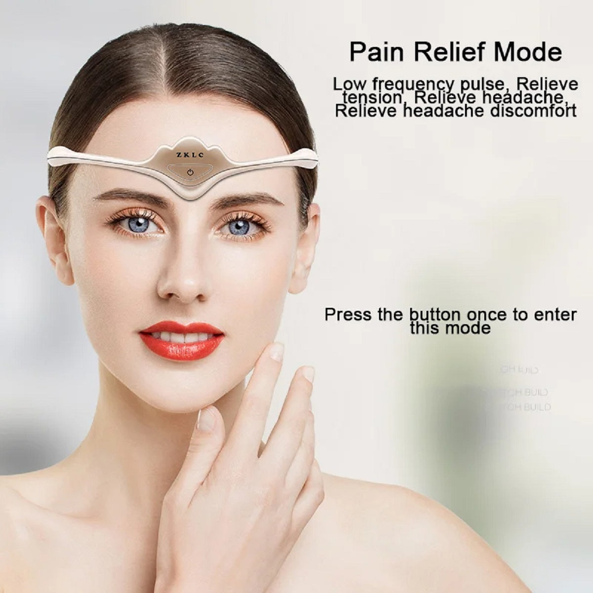 Electric Head Massager for Migraine Relief and Relaxation Aid – Gold