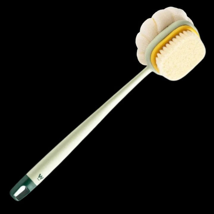Exfoliating Bath Brush with Body Scrubber – Green