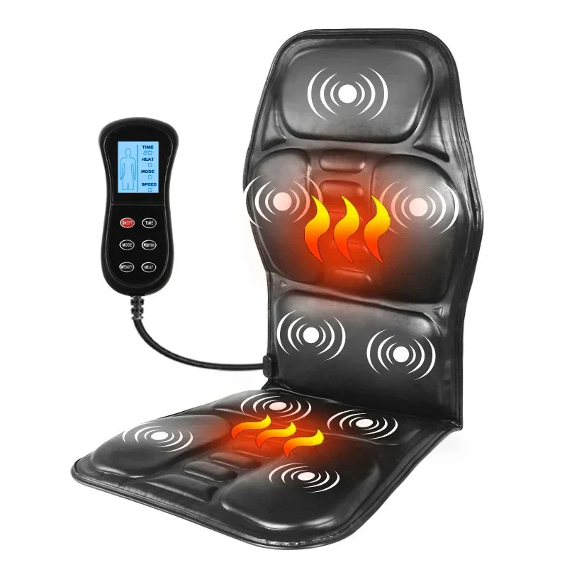 Comforting Lumbar Massage Pillow – Black