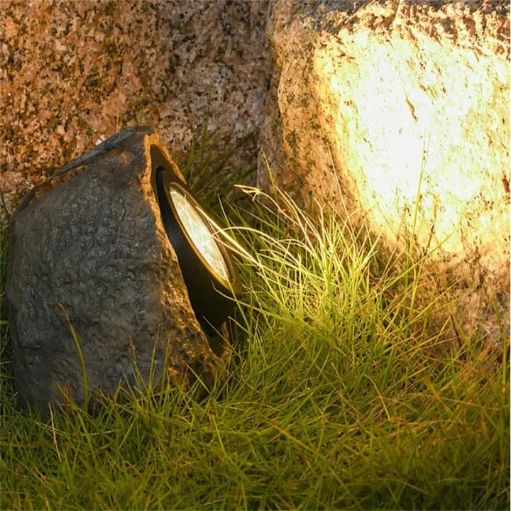 Pathway Lighting with Stone Design