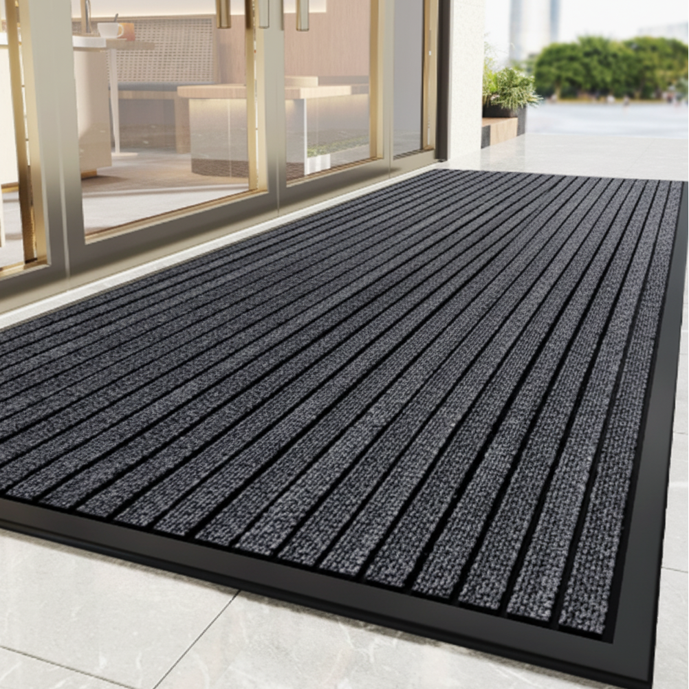 Heavy-Duty Non-Slip Entrance Mat for Safe and Clean Floors – Gray