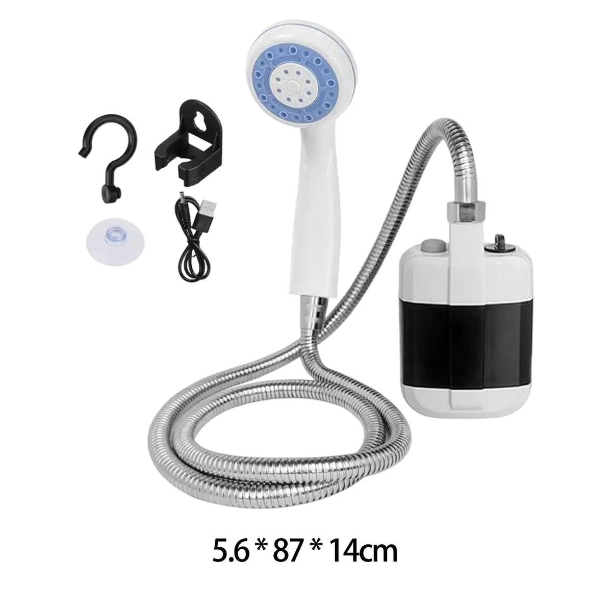 Portable Outdoor Shower with Rechargeable Battery