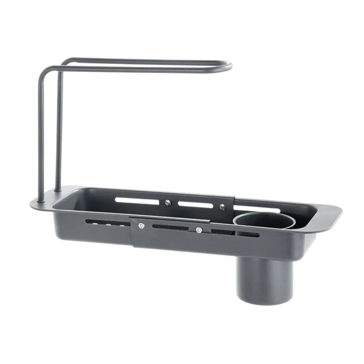 Adjustable Sink Storage Shelf for Kitchen Organization – Gray