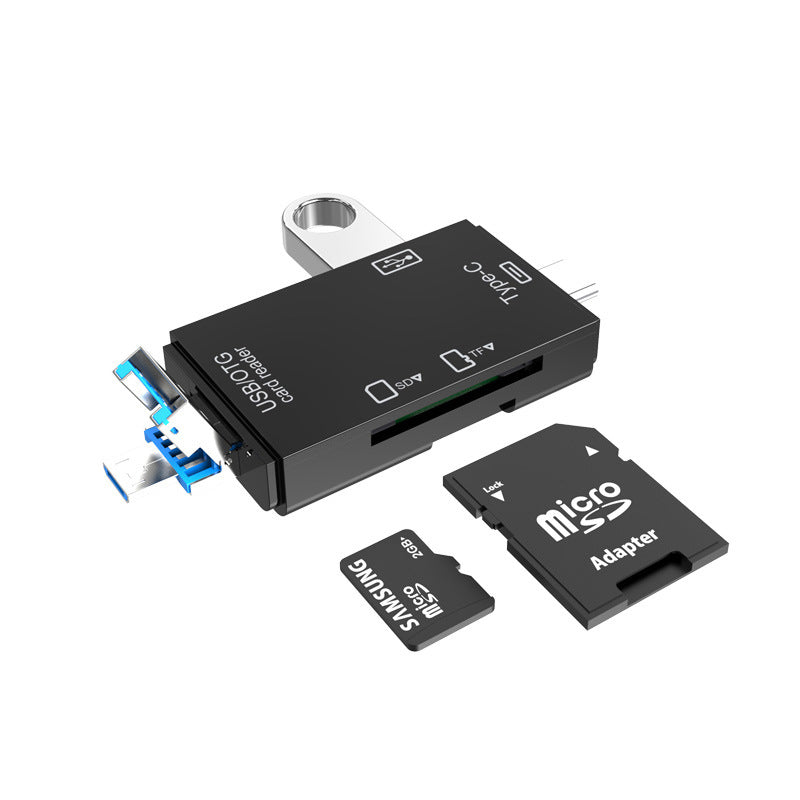 Compact Memory Card Reader for Fast Transfers – black
