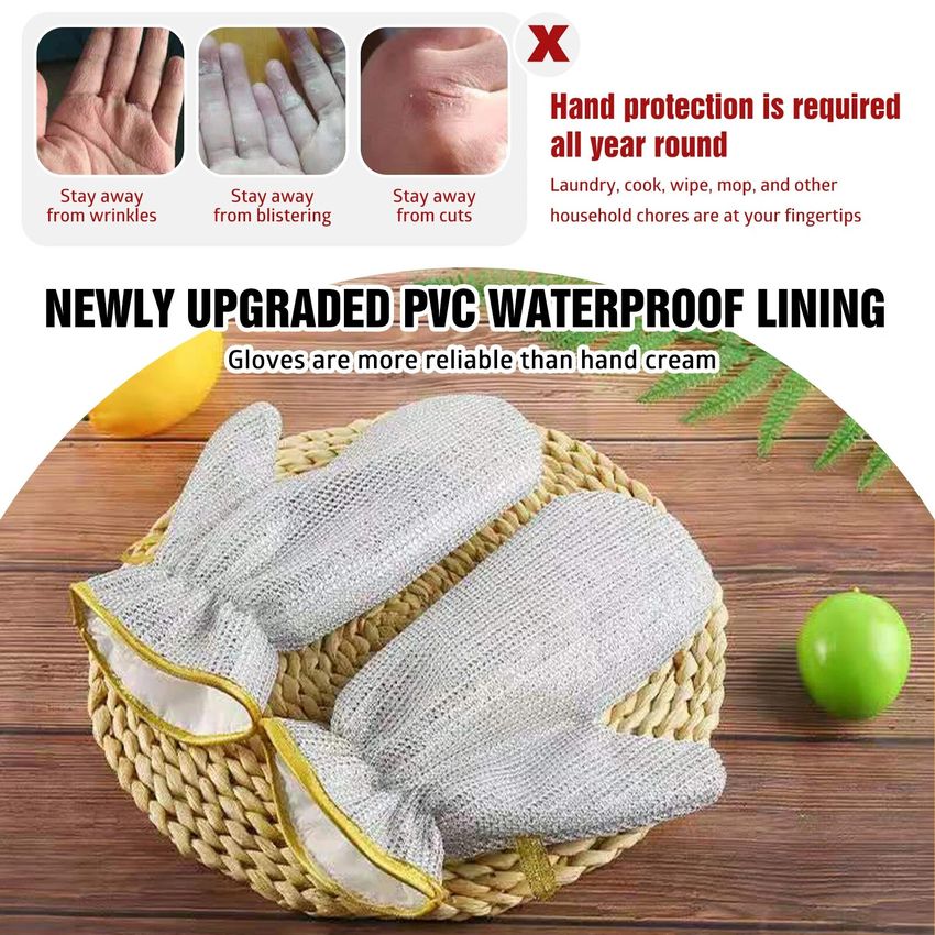 Durable Waterproof Kitchen Cleaning Gloves