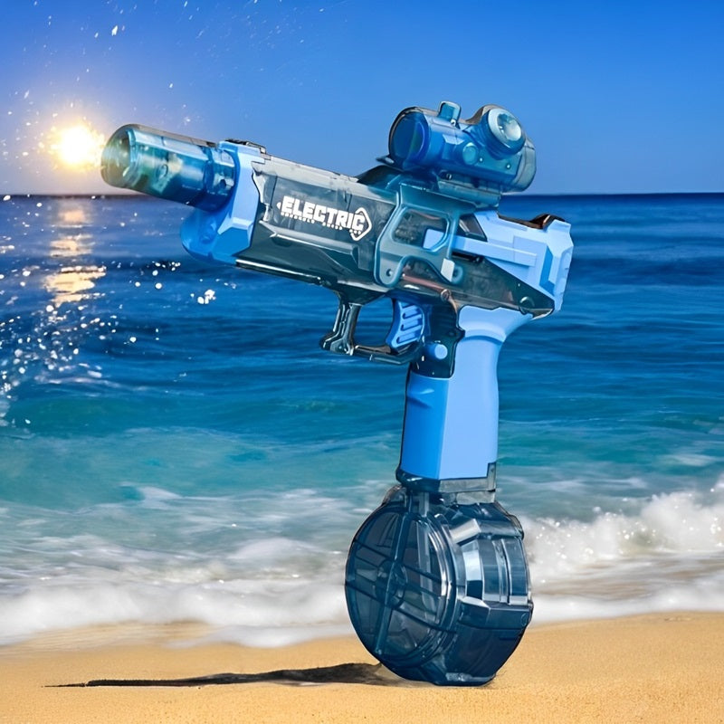 Electric Water Gun with Immersive LED Lights – PowerBlast Feature – Blue