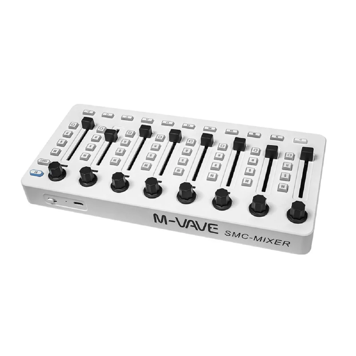 Bluetooth Wireless MIDI Mixer with USB Controller – White