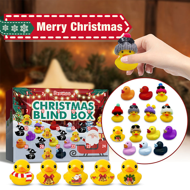 Joyful Countdown: 24 Festive Rubber Ducks for Kids
