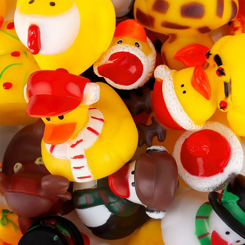 Joyful Countdown: 24 Festive Rubber Ducks for Kids