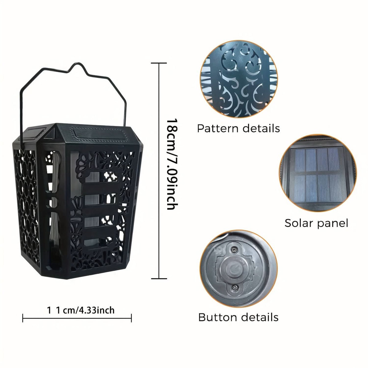 Flickering Solar Powered Torch Light