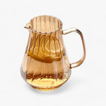 1.5L Glass Beverage Pitcher for Hot and Cold Drinks