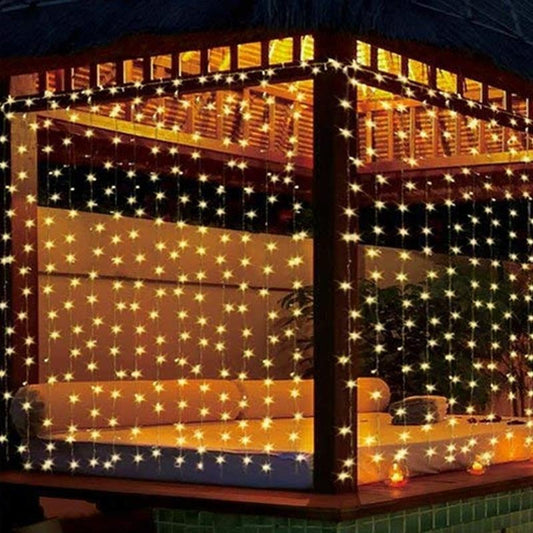 10-Foot Decorative String Lights for Curtains – Warm White