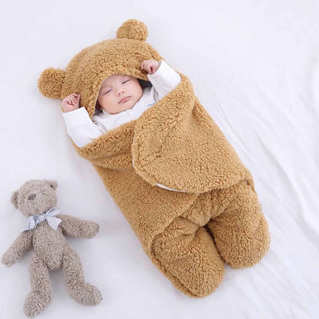 Cozy Bear Swaddle Blanket for Infants