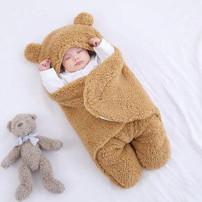 Cozy Bear Swaddle Blanket for Infants