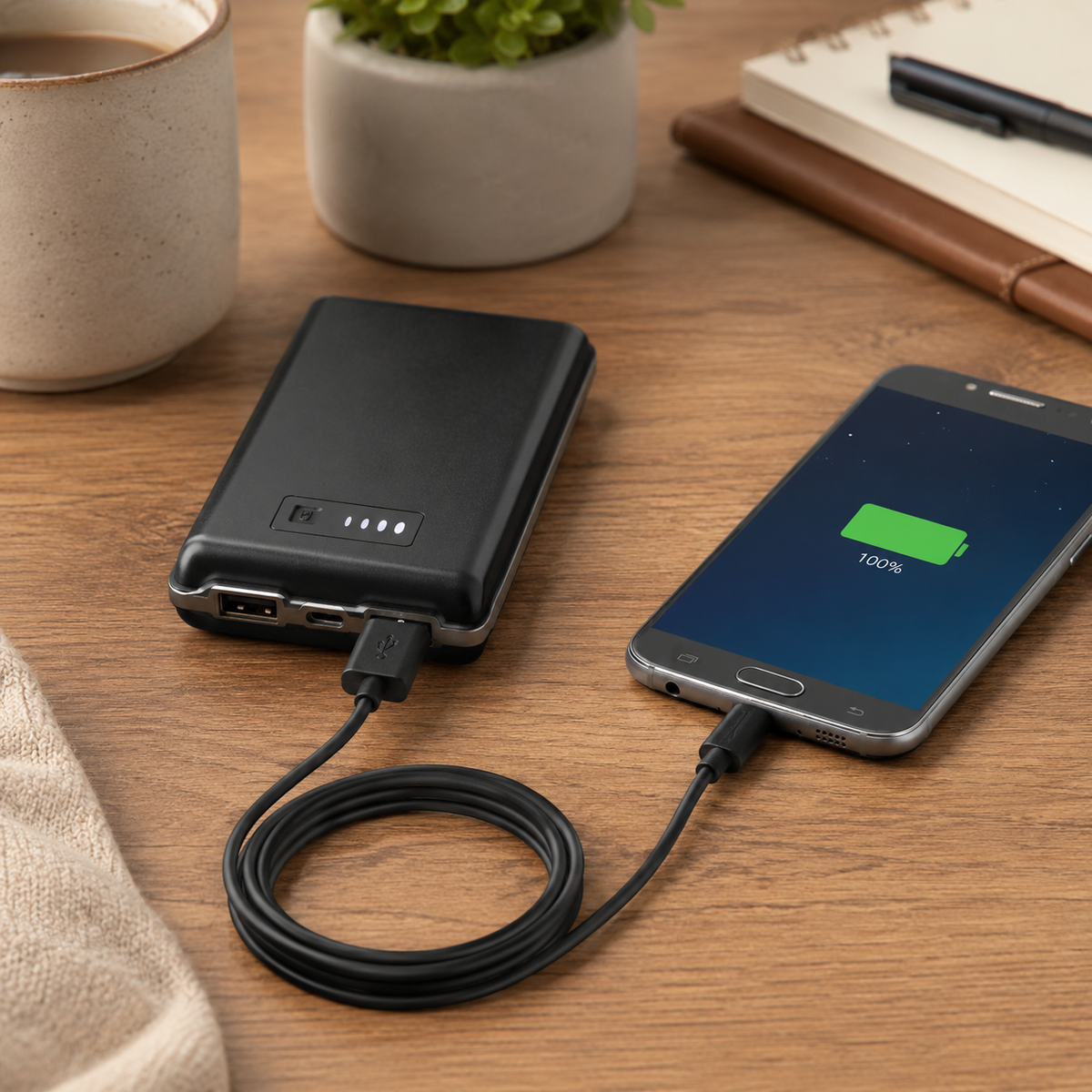 10-Foot Micro USB Cable – Tangle-Free Construction