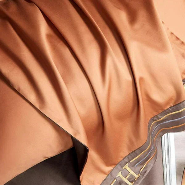 Satin-Cotton Bedding Set - Elegant Comfort for Your Bedroom