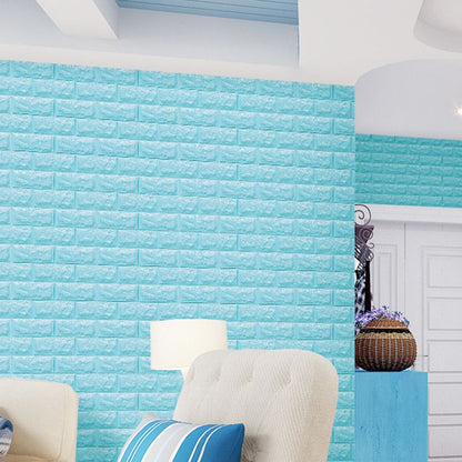 3D Foam Wall Panel in Faux Brick Design for Living Room – Waterproof Peel and Stick
