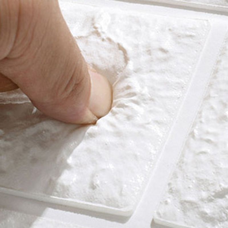 3D Foam Wall Panel in Faux Brick Design for Living Room – Waterproof Peel and Stick