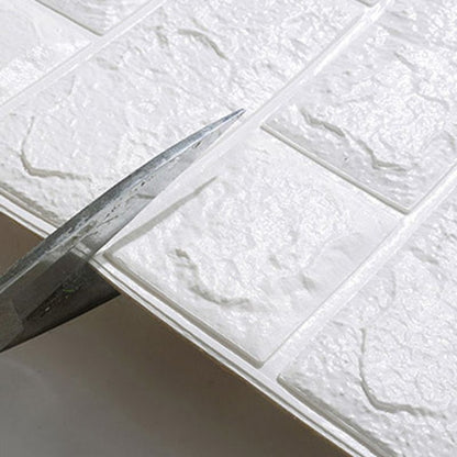 3D Foam Wall Panel in Faux Brick Design for Living Room – Waterproof Peel and Stick