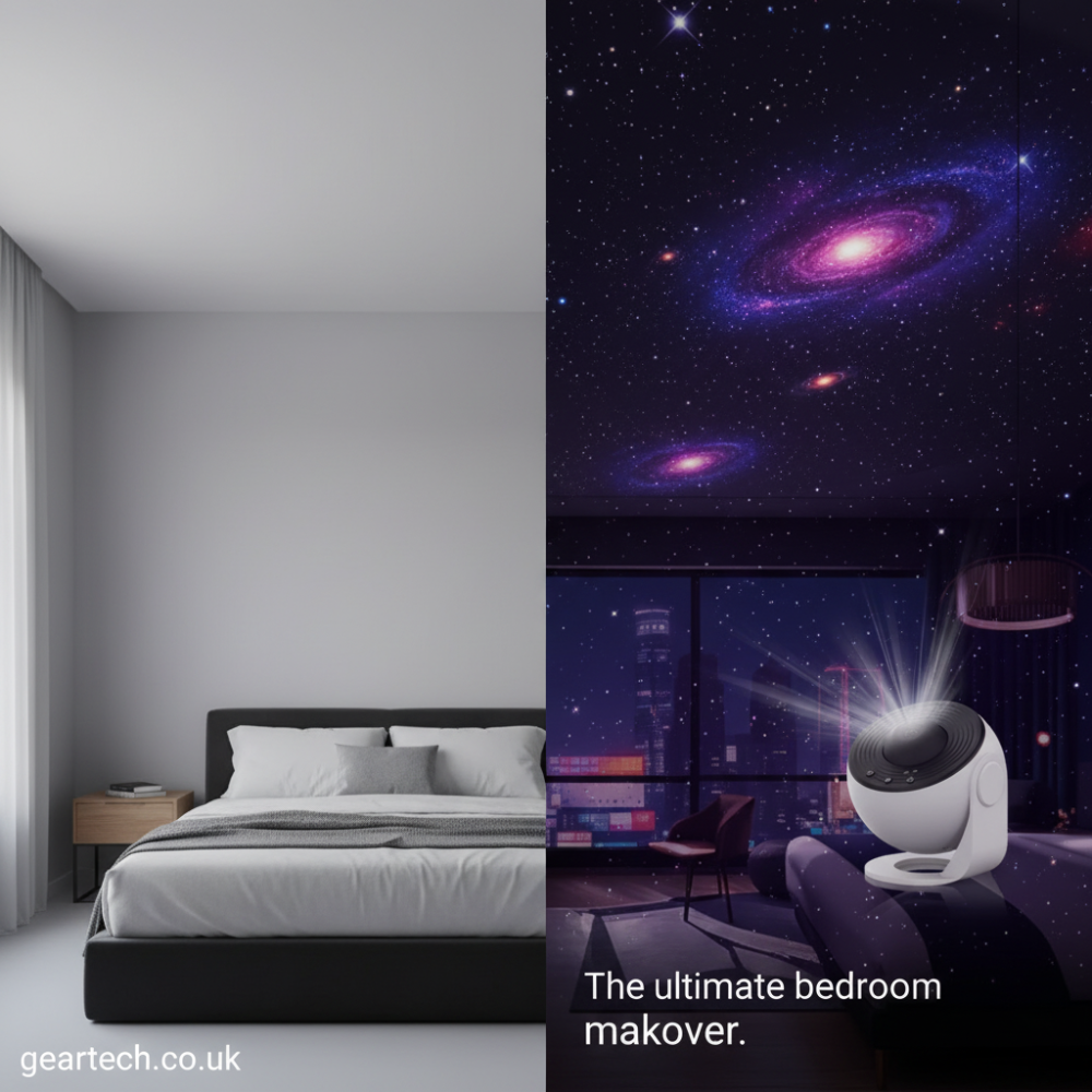 Bedroom Relaxation Projector Lamp with Starry Sky Effect