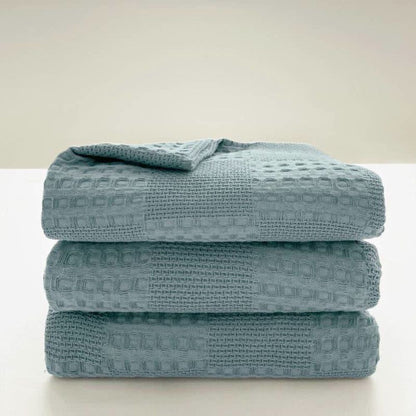 Waffle Blanket in 100% Organic Cotton – Elegant and Breathable Design