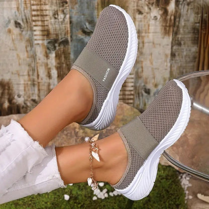 AirStride – Lightweight Mesh Slip-On Sneakers for Women