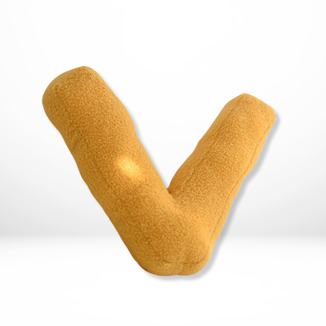 Decorative Velvet Cushion in Every Letter of the Alphabet - Soft Velura