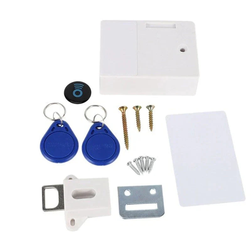SecureSmart Electronic Cabinet Lock with Wireless Access – White