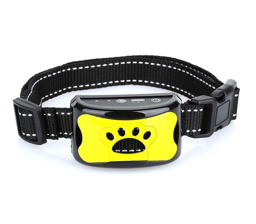 Gentle Bark Control Collar for Peaceful Pets – Yellow