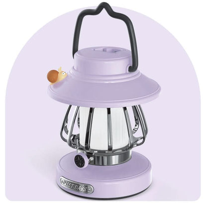 Cozy Indoor Retro Night Lamp – Portable Design for Warm Ambiance – Purple
