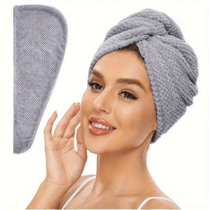 CloudDry - Quick-Dry Microfiber Hair Wrap for Effortless Drying – Gray