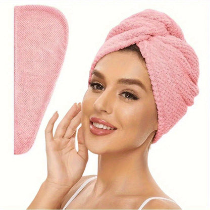 CloudDry - Quick-Dry Microfiber Hair Wrap for Effortless Drying – Pink