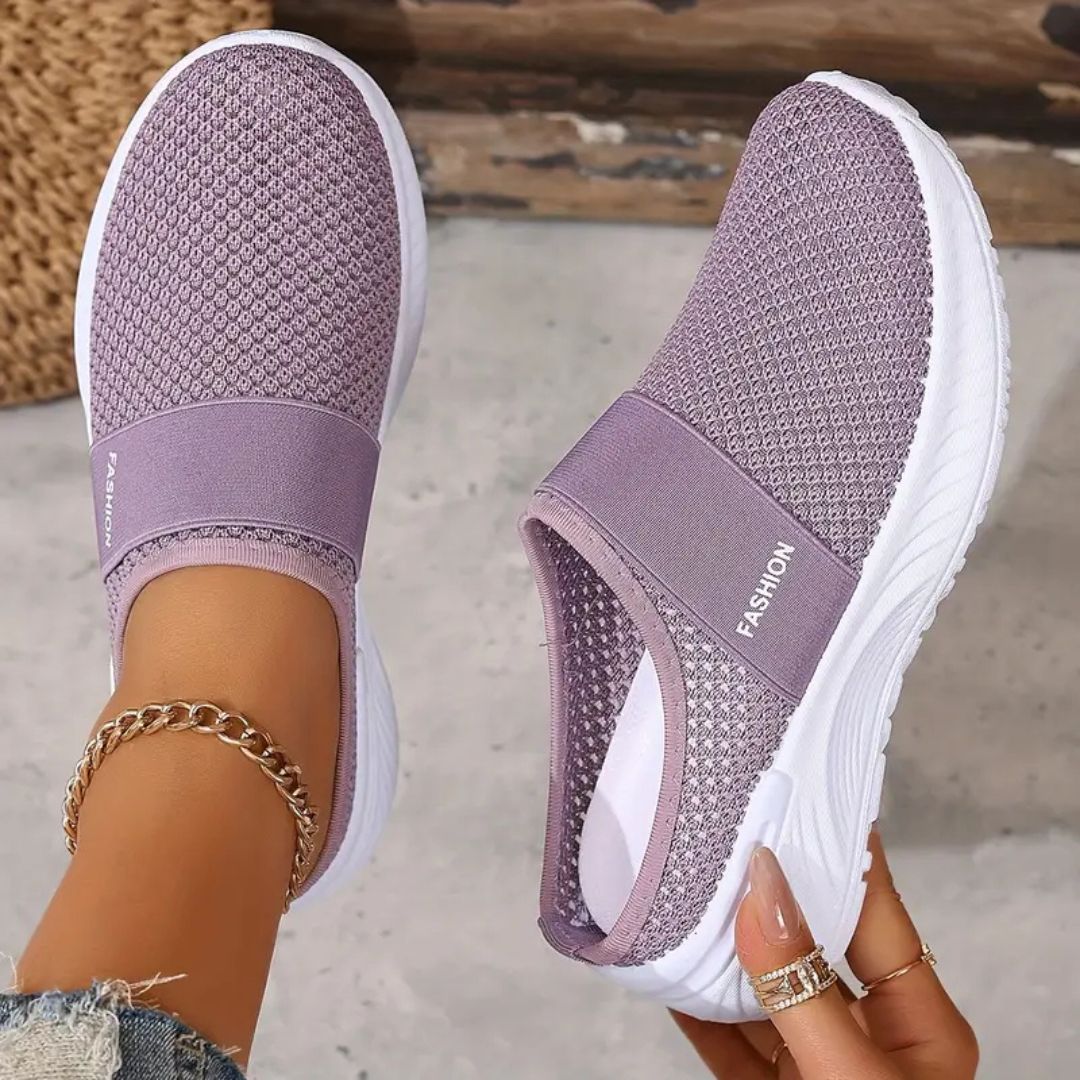 AirStride – Lightweight Mesh Slip-On Sneakers for Women
