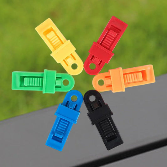 Heavy-Duty Adjustable Tarp Clips for Secure Outdoor Use