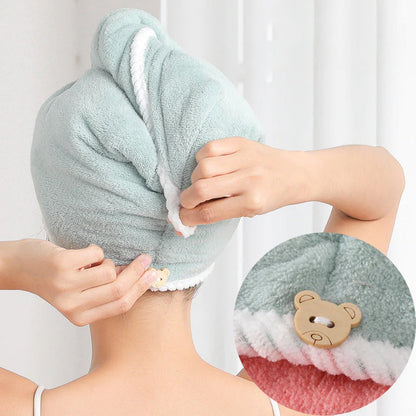 Double-Layered Quick-Dry Hair Wrap for Effortless Styling