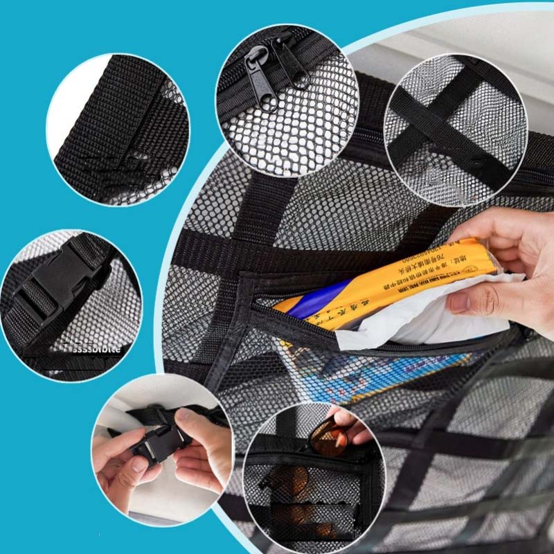 Elevate Your Car's Storage with a Smart Overhead Cargo Net