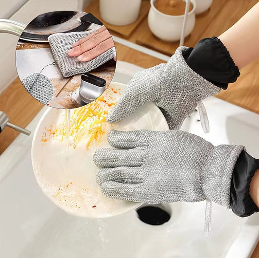Durable Waterproof Kitchen Cleaning Gloves