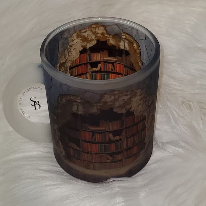 3D Mug Shaped Like a Bookshelf