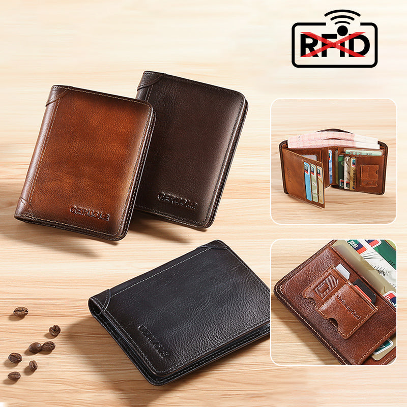 Men's Minimalist Wallets with Anti-theft Features