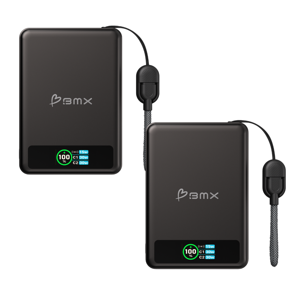 Dual Magnetic 10000 mAh Power Banks – Black