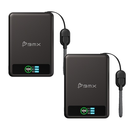 Dual Magnetic 10000 mAh Power Banks – Black