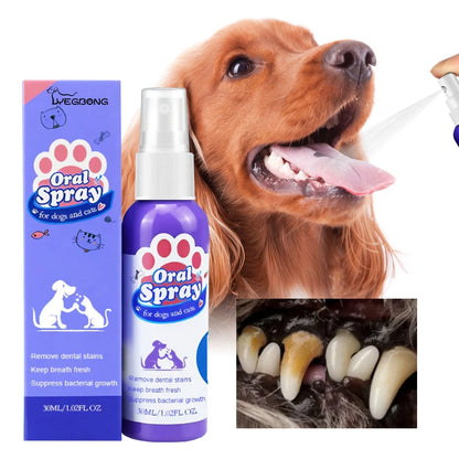 Revitalizing Pet Breath Spray for Fresh Dental Health