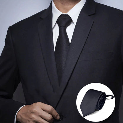 Zipper Neck Tie
