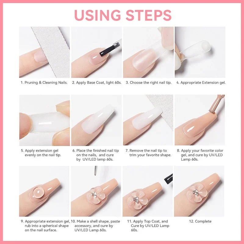 Elegant Nail Extension Gel for Flawless Manicures