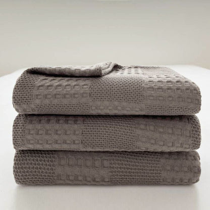 Waffle Blanket in 100% Organic Cotton – Elegant and Breathable Design