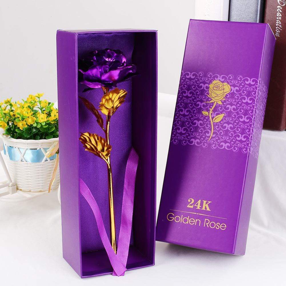 24K Gold-Plated Rose Arrangement