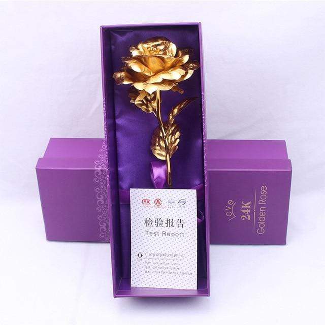 24K Gold-Plated Rose Arrangement