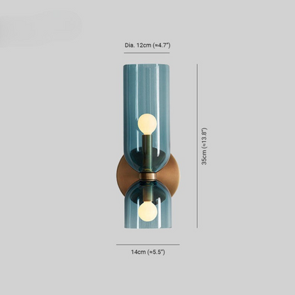 Cylindrical Wall Light Fixture for Contemporary Bedrooms